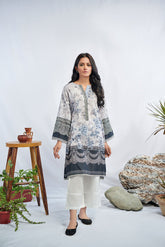 DC-0361 Black Embroidered Kurta